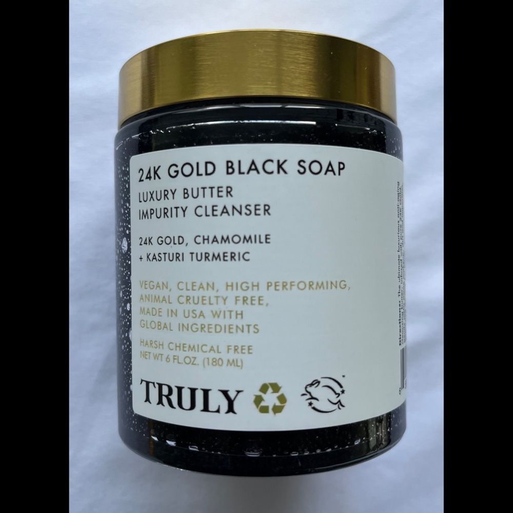 💛🖤 24K Gold Black Soap Luxury Butter Impurity Cleanser 🖤💛